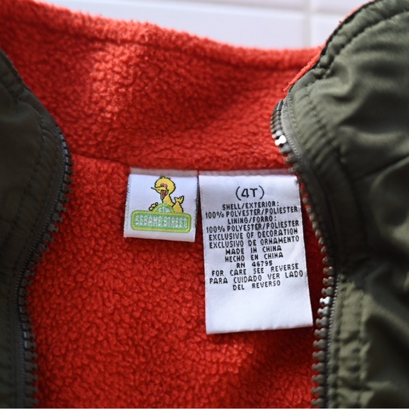 Sesame Street Kids Vest - Dark Green and Red - Picture 3 of 13